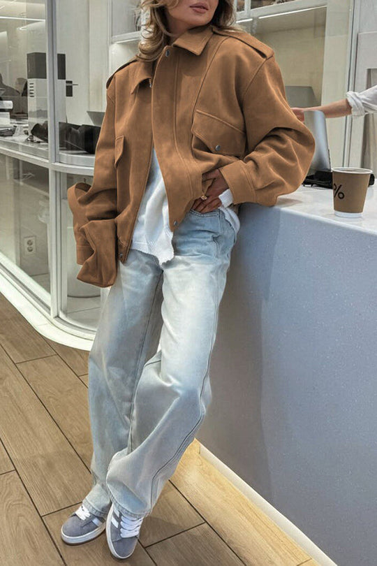EB | Freizeitjacke mit Reißverschluss und Langen Ärmeln