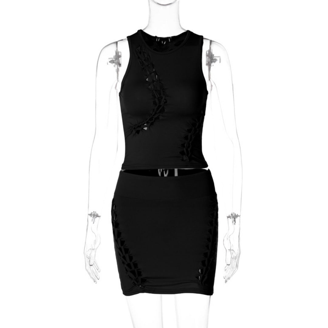 EB | Hohler Rundhalsausschnitt Top Slim Rock Set
