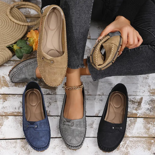 Damen-Lederschuhe, rutschfest & weich EB EB
