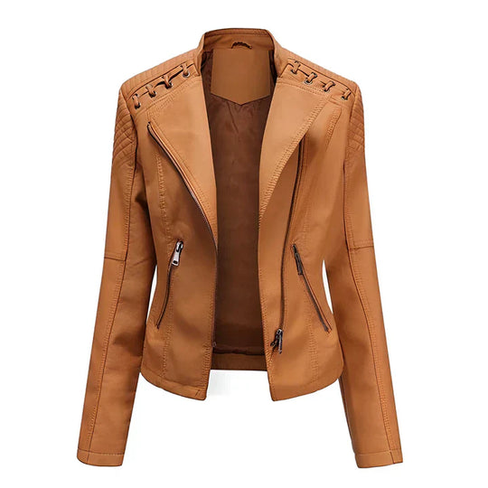 EB | Pudriges Lederjacke mit Reißverschluss