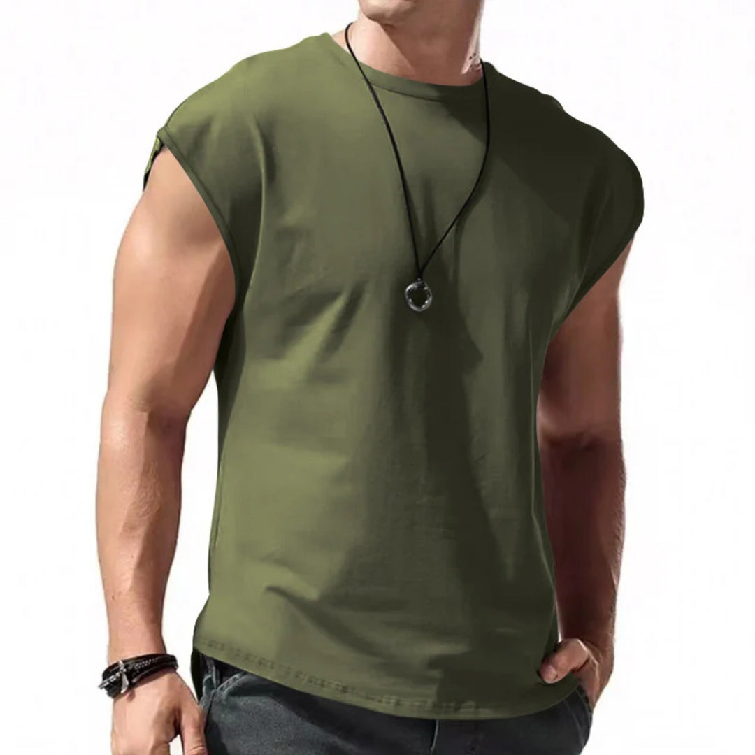 EB | Einfarbiges Weste-T-Shirt