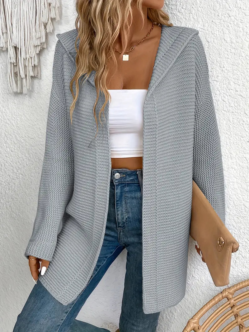 EB | Strickjacke mit Angriffsbereiter Kapuze
