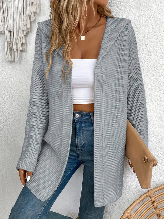 EB | Strickjacke mit Angriffsbereiter Kapuze