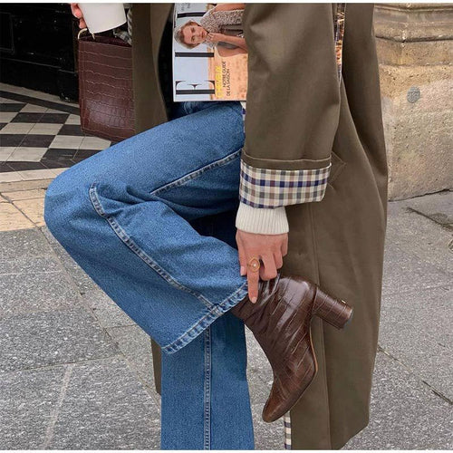 EB | Lange Elegante Trenchcoat Damen