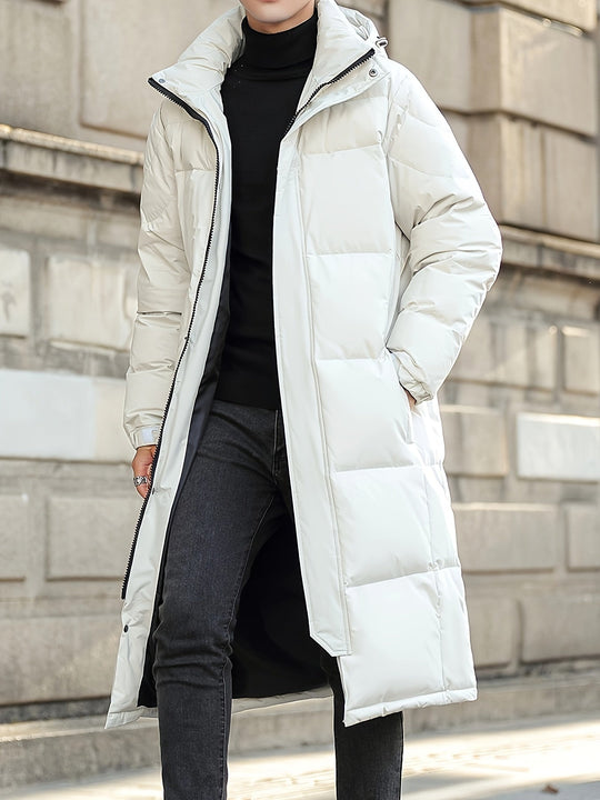 EB | Lange Pufferjacke mit Kapuze Polyester Isolierend und Stilvoll