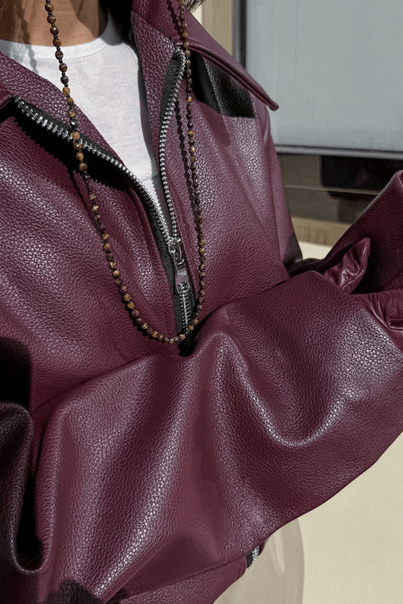 EB | Kurze Kunstlederjacke