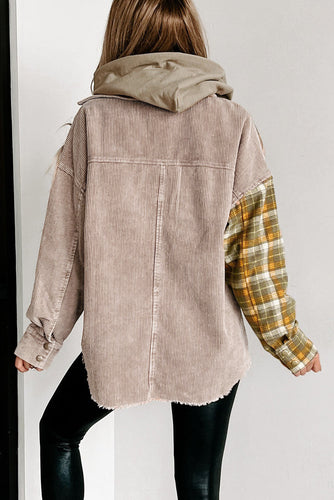 EB | Zweiseitige Hemdjacke Karomuster und Corddesign Stil und Komfort