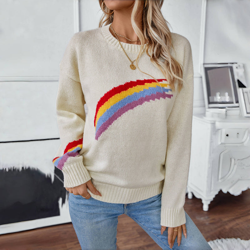 EB | Regenbogen Strickpullover