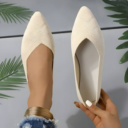 Laura | Flache Schuhe für Frauen aus Strick EB