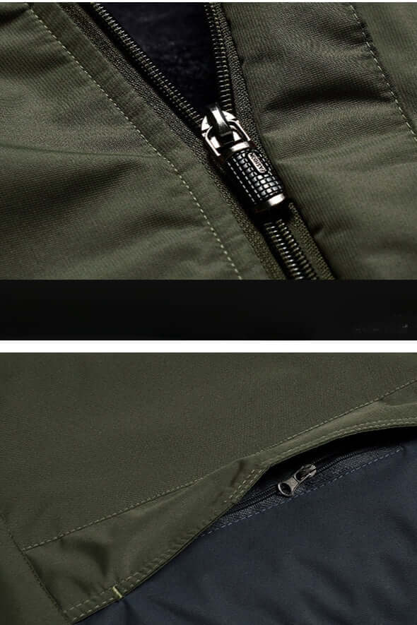 EB | Herren wasserdichte fleecegefütterte Winterjacke
