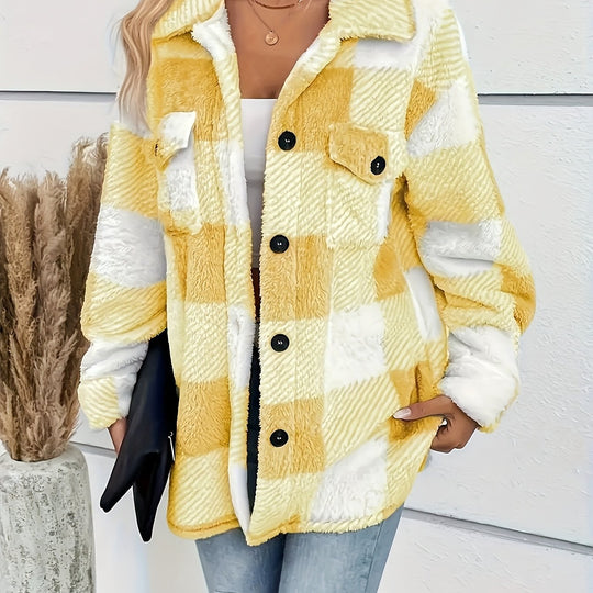 EB | Karierte Jacke mit Weicher Struktur