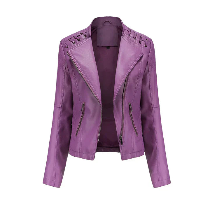 EB | Pudriges Lederjacke mit Reißverschluss