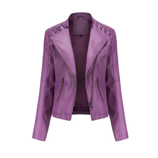 EB | Pudriges Lederjacke mit Reißverschluss