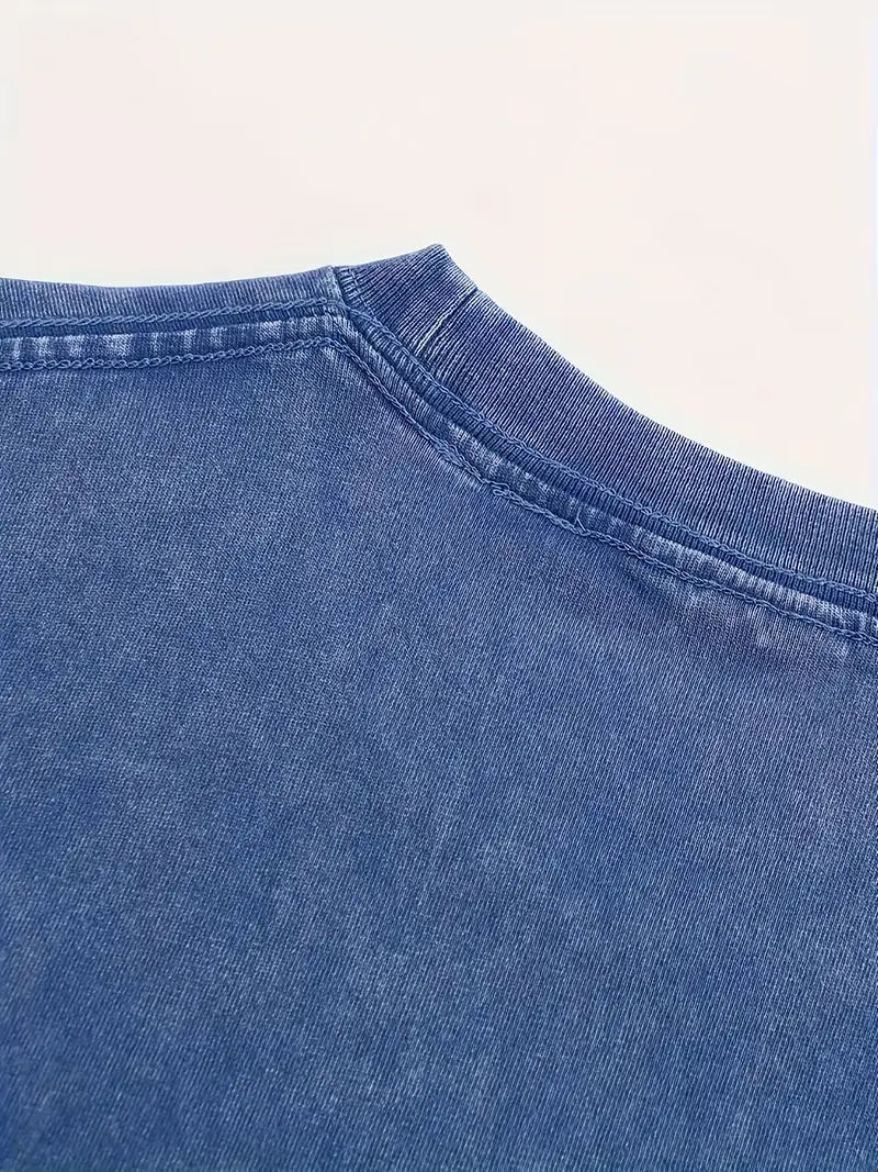 EB | Baumwoll-T-Shirt mit Rundhalsausschnitt