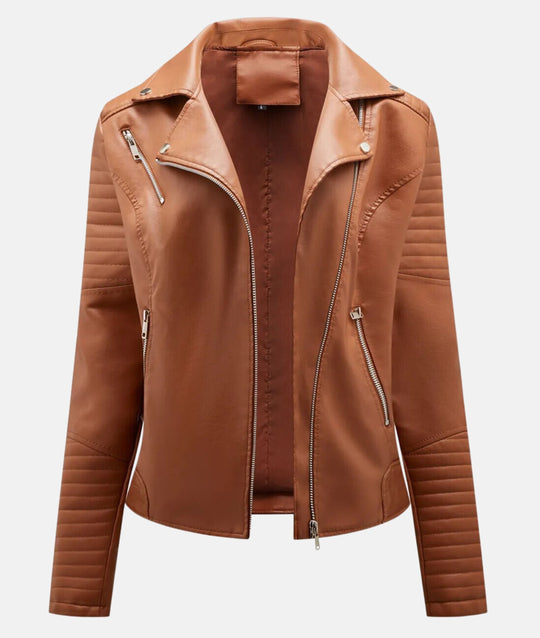EB | Damen Bikerjacke aus Kunstleder