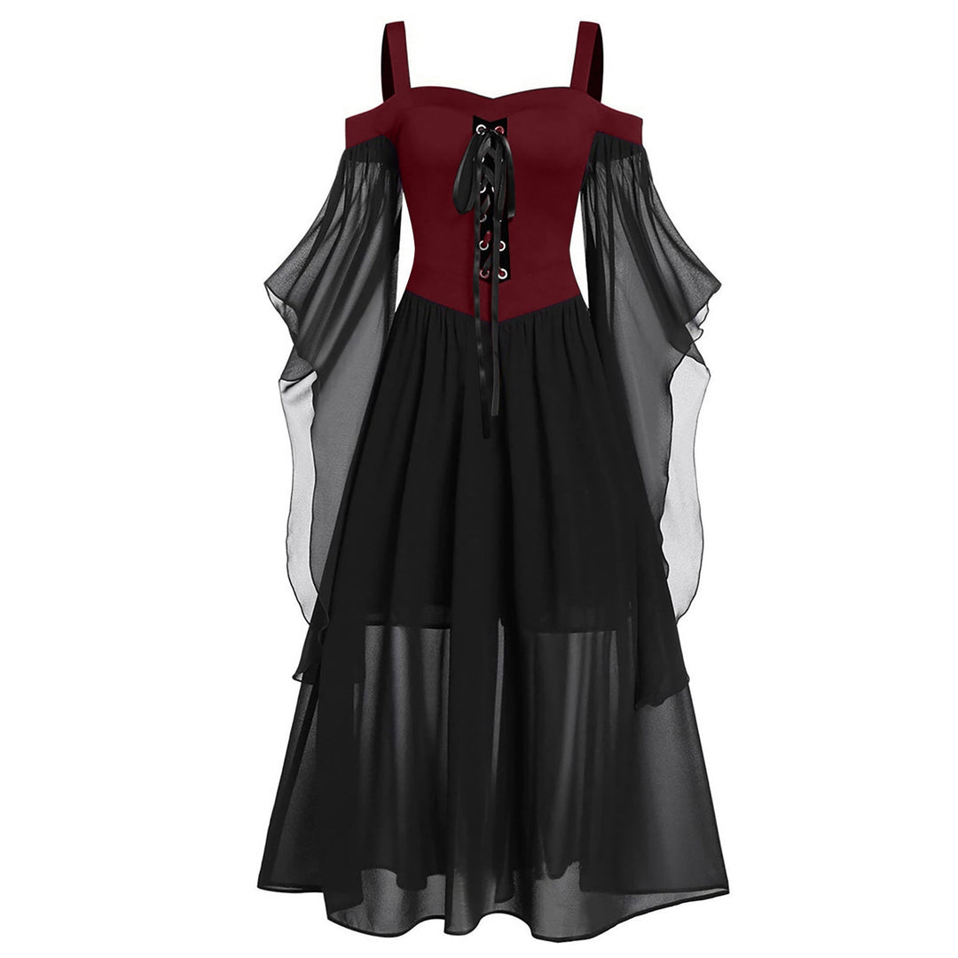 Heidi-Mode | Halloween Hexe Sling Träger und Große Einteilige Kleid