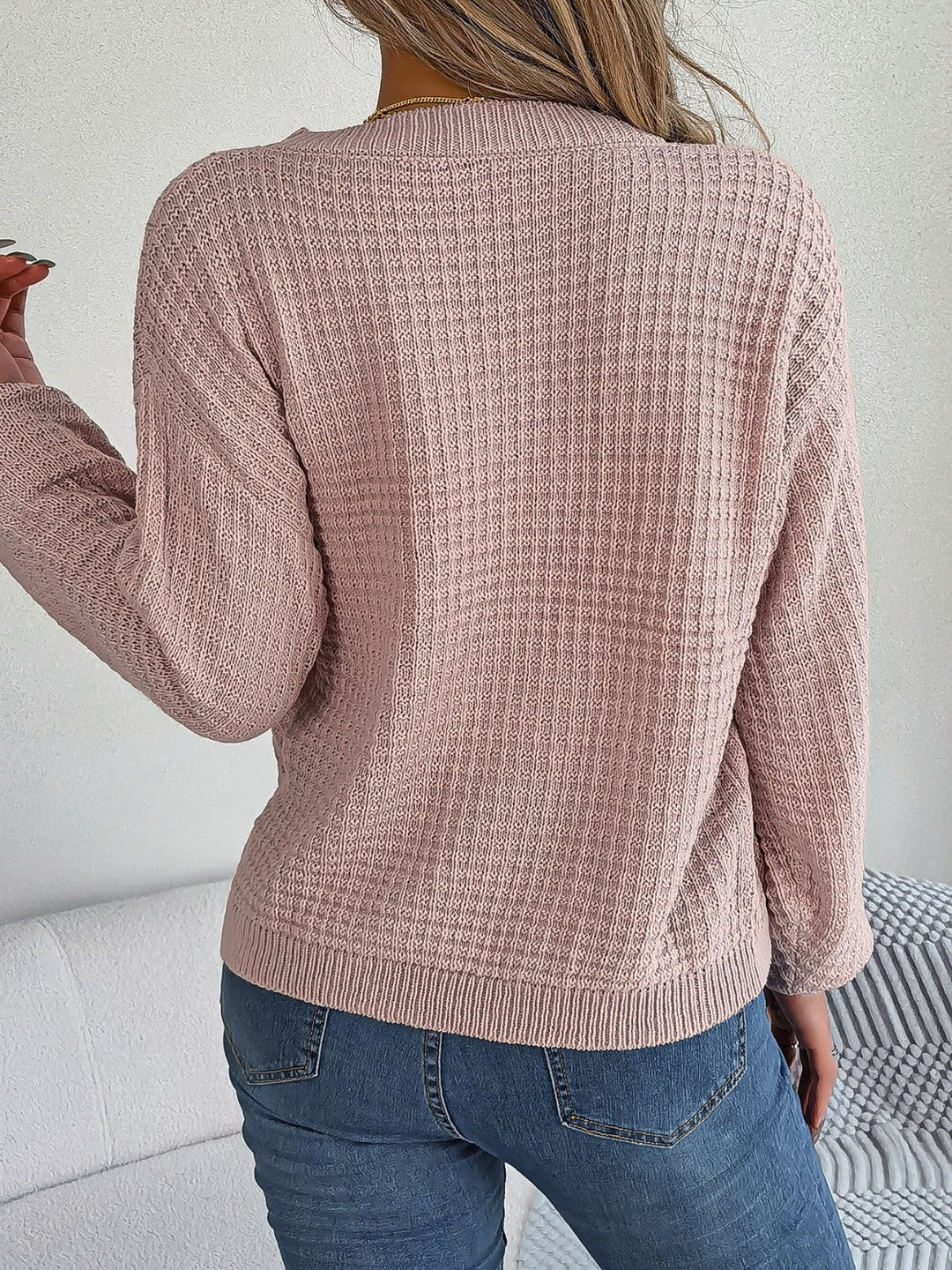 EB | Sweater - Strukturstrick Rundhals Pullover