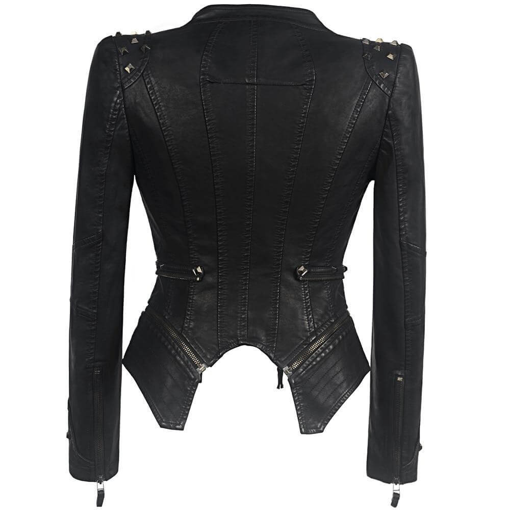 EB | Damen Gothic Kunstlederjacke