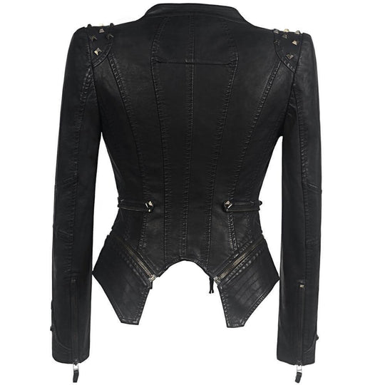 EB | Damen Gothic Kunstlederjacke