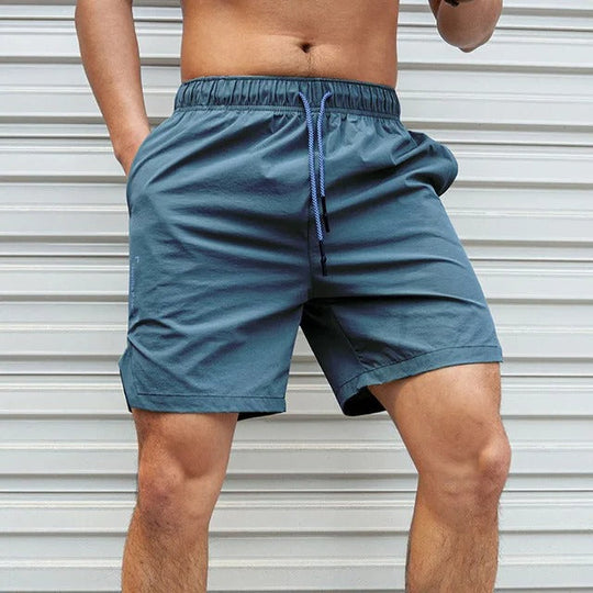 EB | Atmungsaktive, Einfarbige Badeshorts für Männer mit Kordel