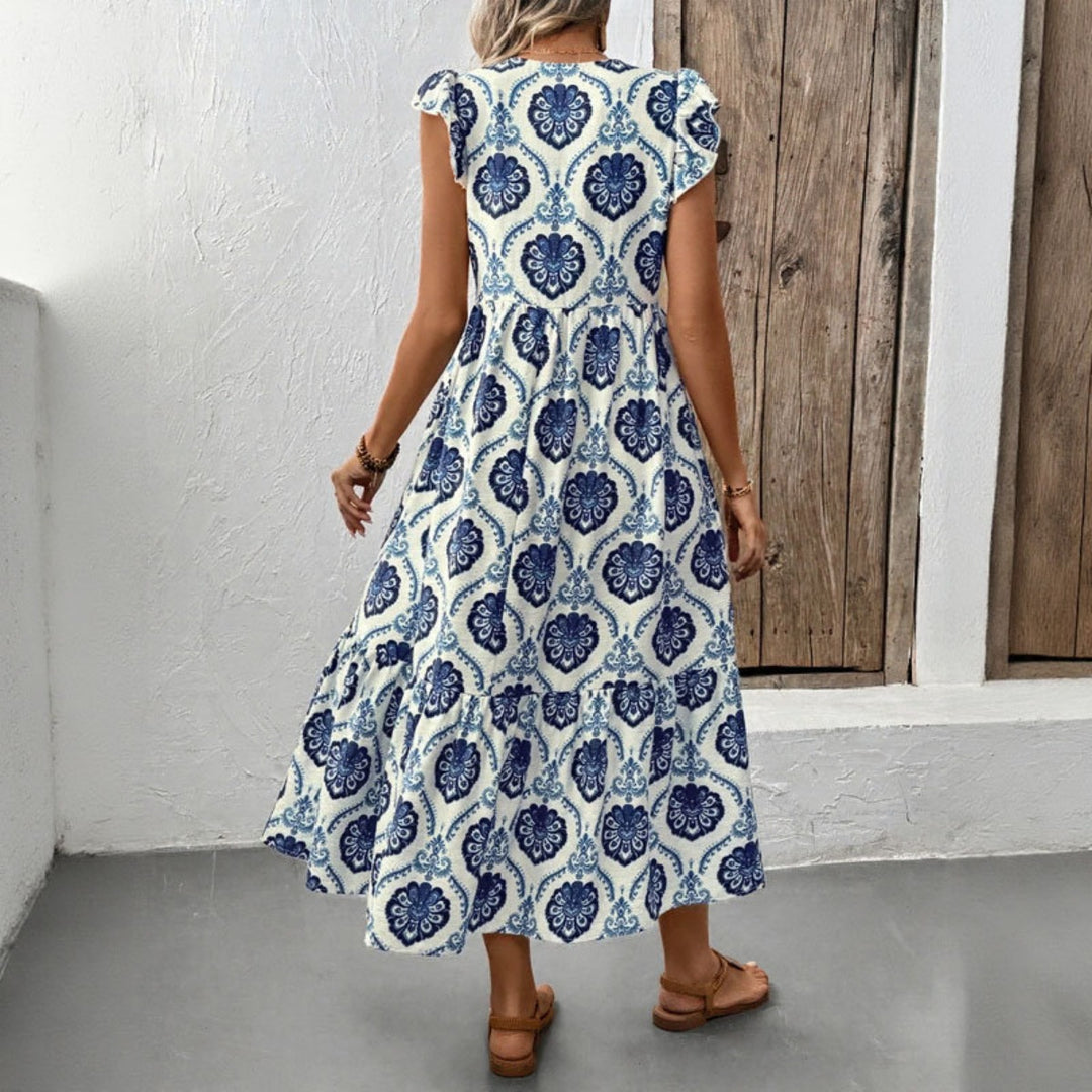 EB | Kleid mit tiefem V-Ausschnitt