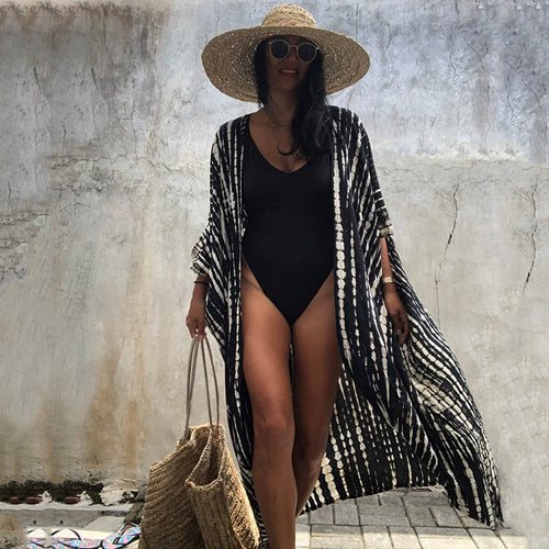 EB | Glamouröse Sonnenschutz Resort Strandkleid Cover Up
