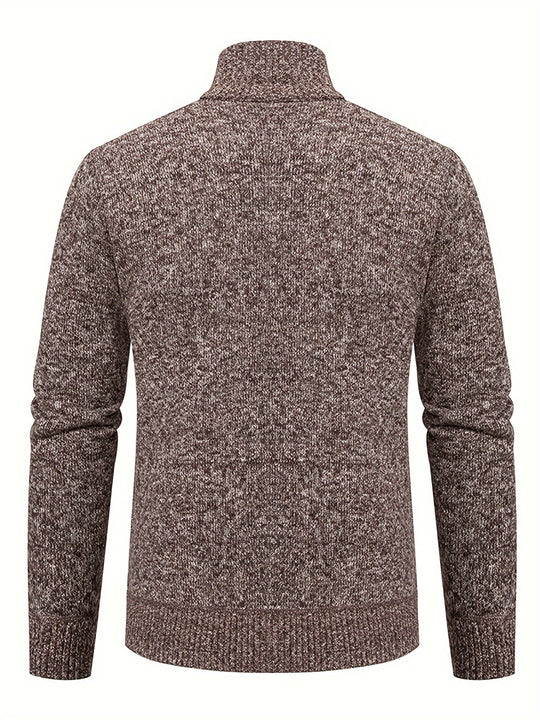 EB | Strickcardigan mit Reißverschluss und Muster Acryl Bequem und Warm