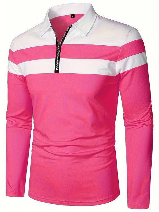 EB – langärmliges poloshirt mit reißverschluss