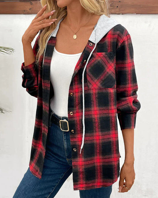 EB | Jacke mit Kapuze und Karomuster