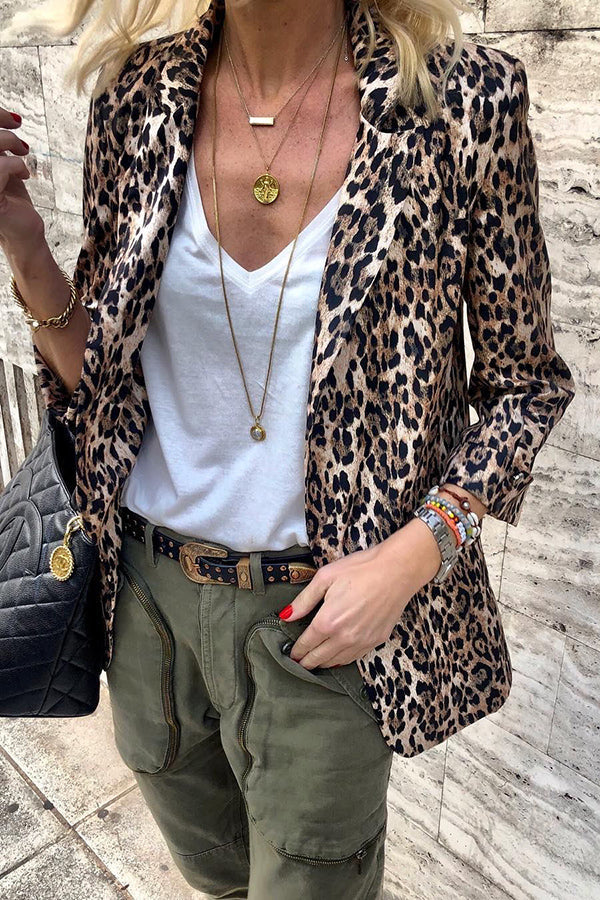 EB | All See Leopard Leichtgewicht Blazer
