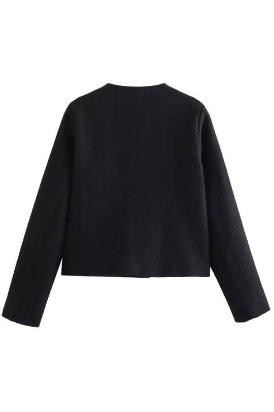 EB | Hals Slim Fit Colorblock Damen Knopfjacke