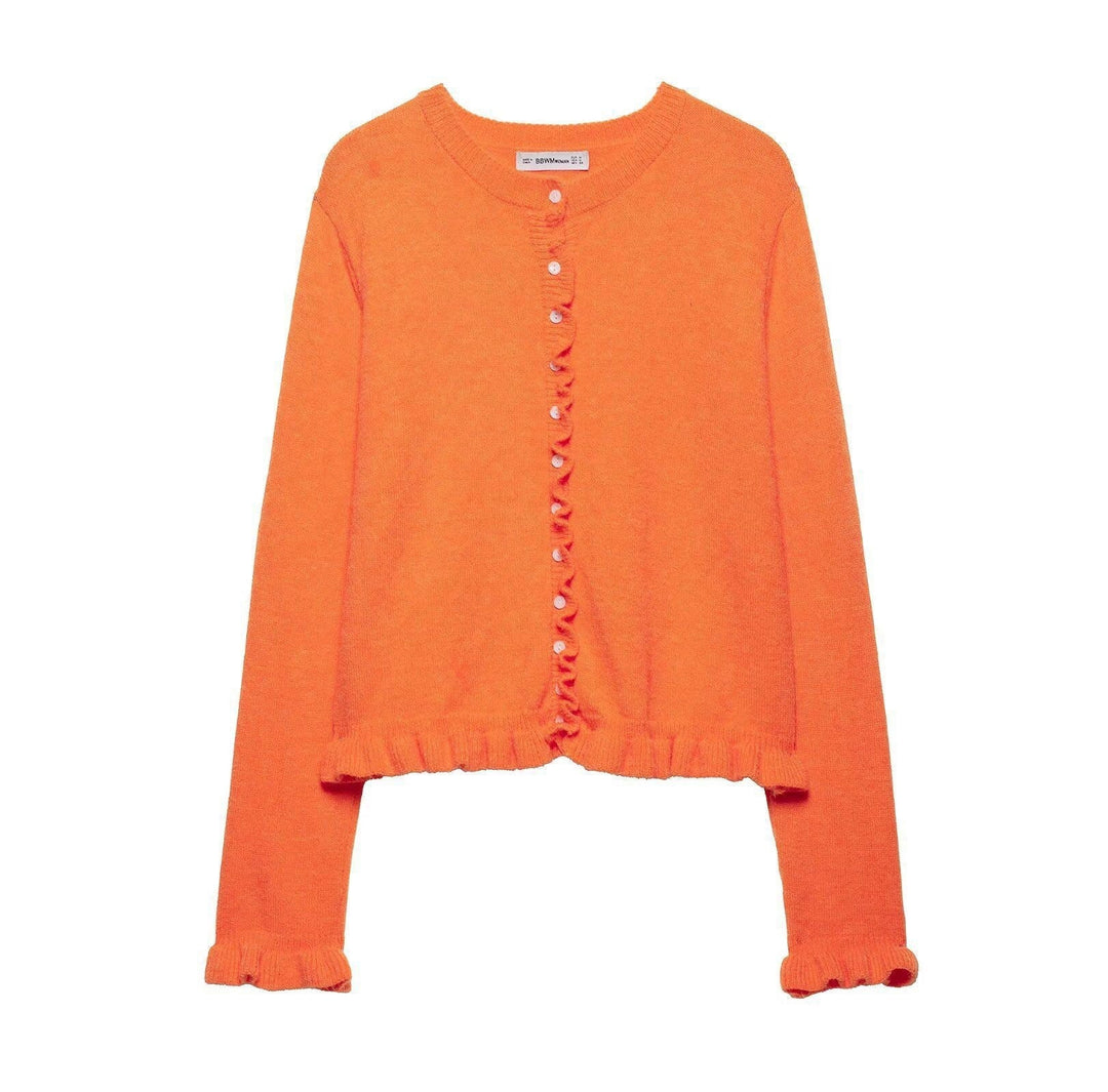 EB | Damen-Cardigan mit Knöpfen, schickes Lagen-Oberteil