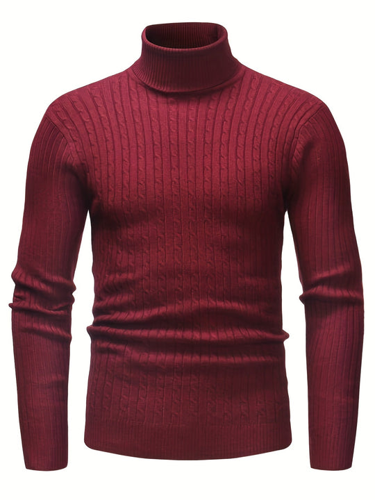 EB | Kabelstrick Rollkragenpullover Weich und Warm Perfekt für Herbst und Winter