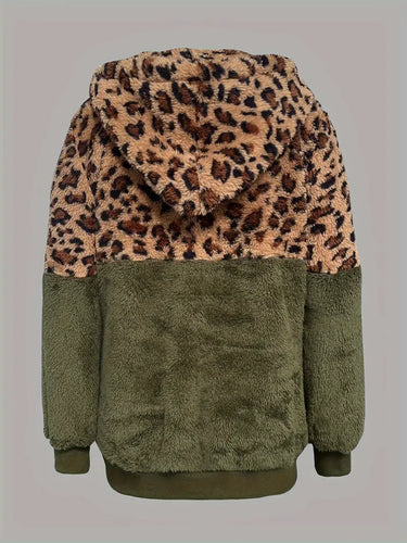 EB | Leopardenmuster Farbblock Pullover