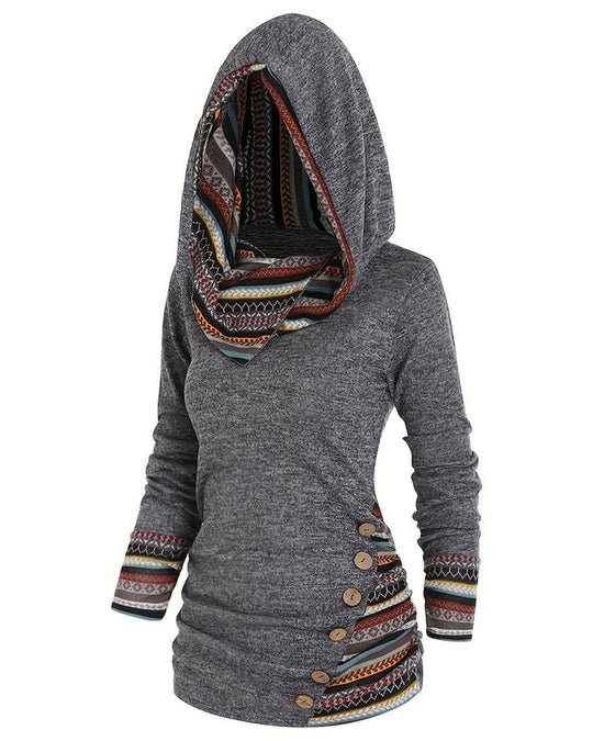 EB | Kapuzenpullover In Kontrastfarbe