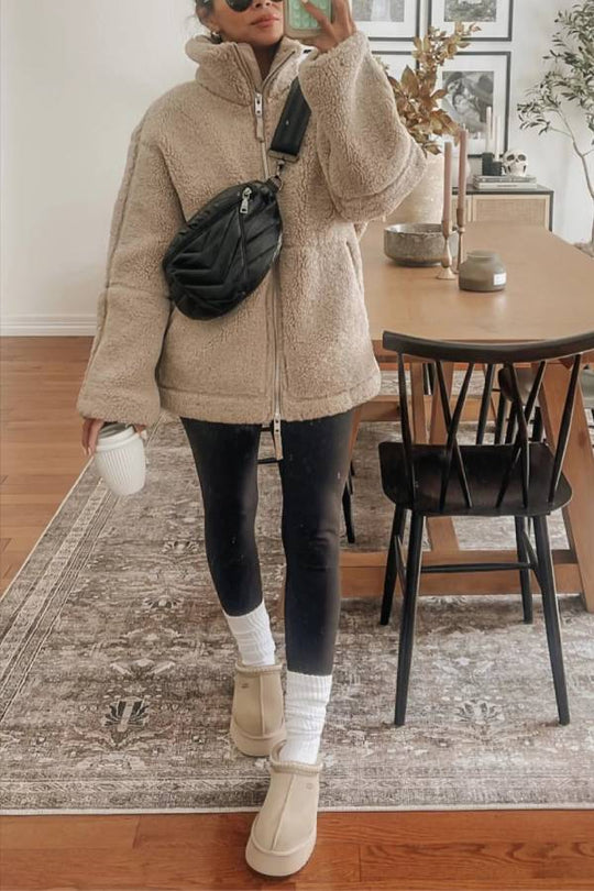 EB | Full-Zip Teddy-Jacke