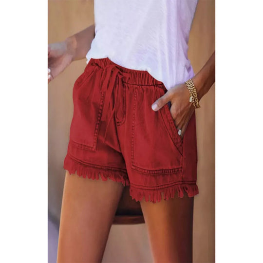 EB | Denim-Shorts mit hoher Taille