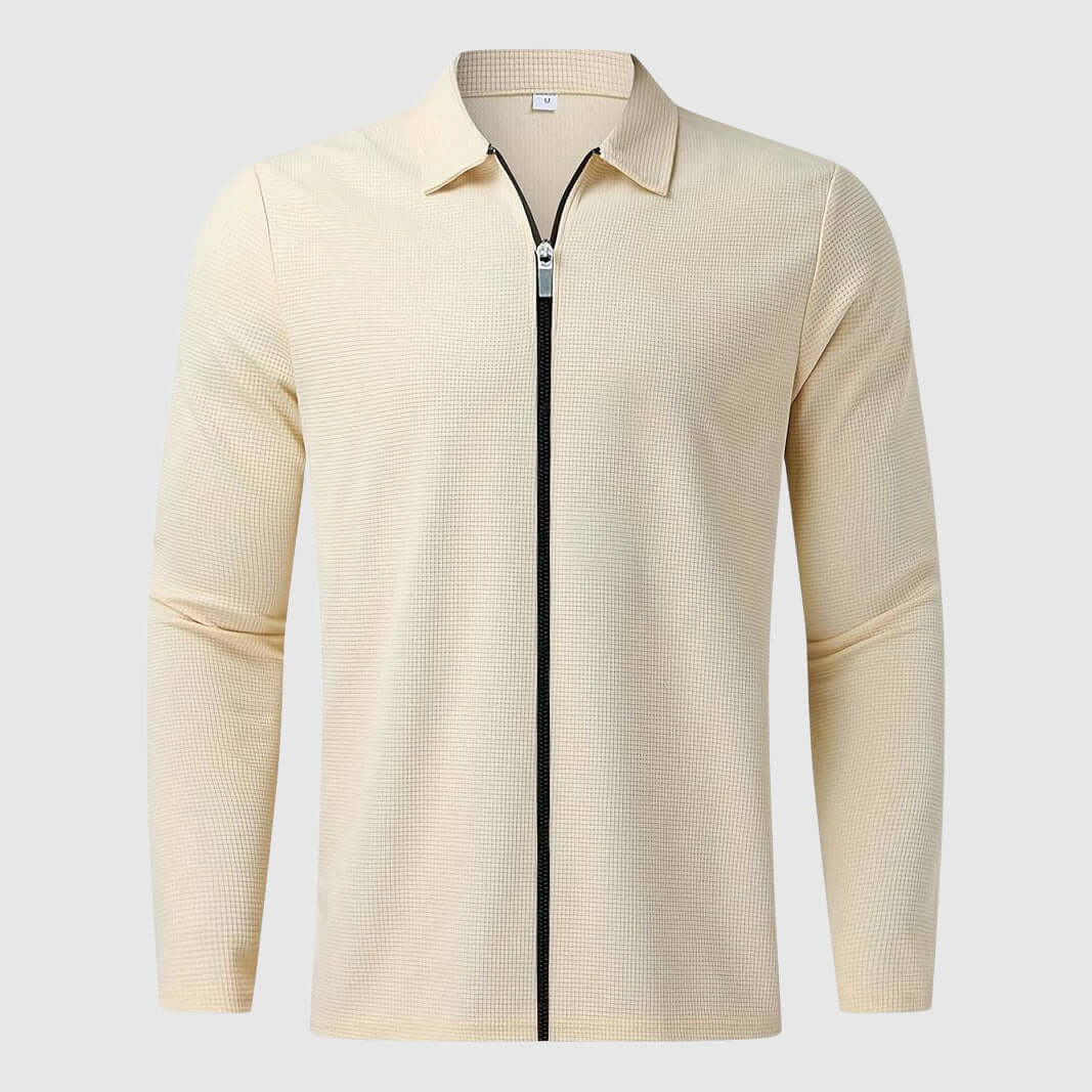EB | Herren Waffelstrick Zip-Up Jacke