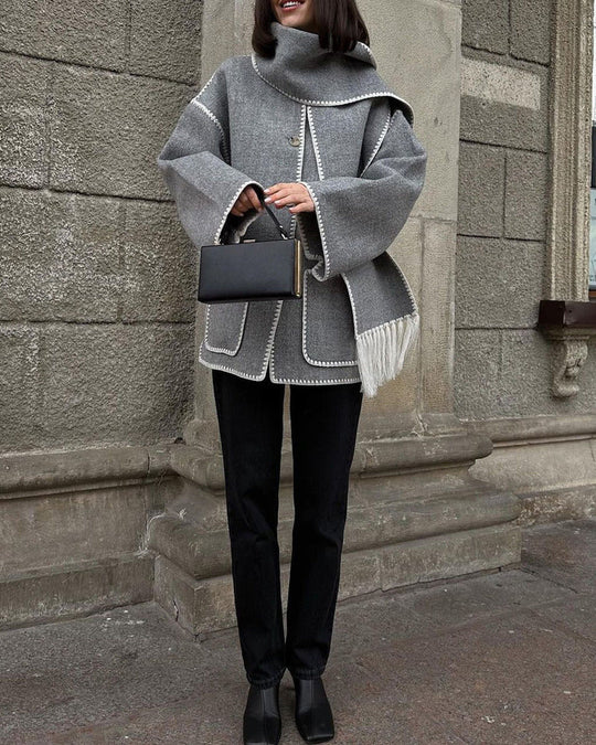 EB | Hepburn-Stil Wollcape Mantel