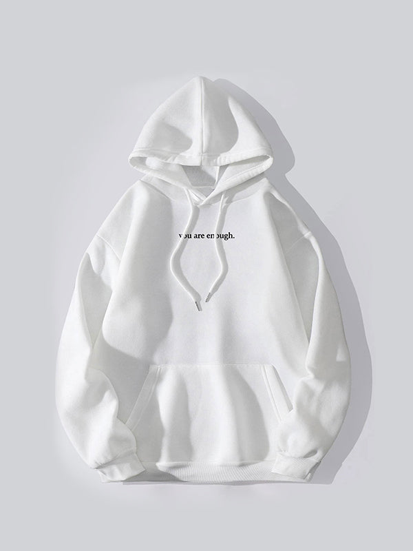 EB | Oversized Hoodie mit Kängurutasche Und Kordelzug Und Buchstabendruck