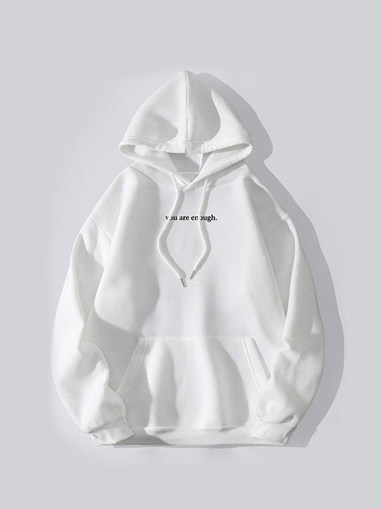 EB | Oversized Hoodie mit Kängurutasche Und Kordelzug Und Buchstabendruck