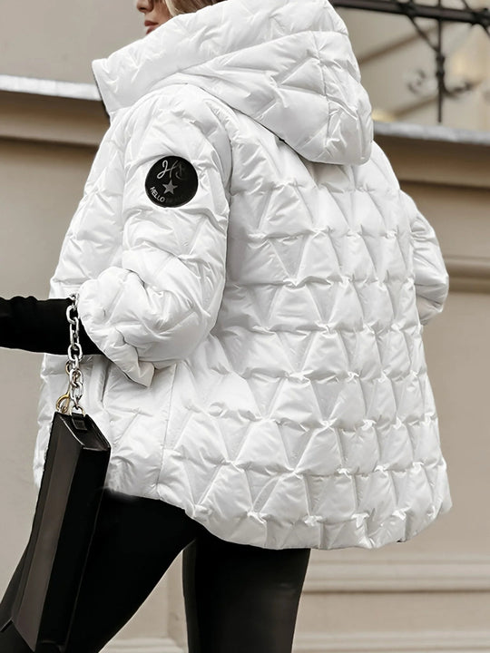 EB | Gemütliche Patchwork Baumwolljacke für Einen Geschichteten Look Im Lässigen Stil