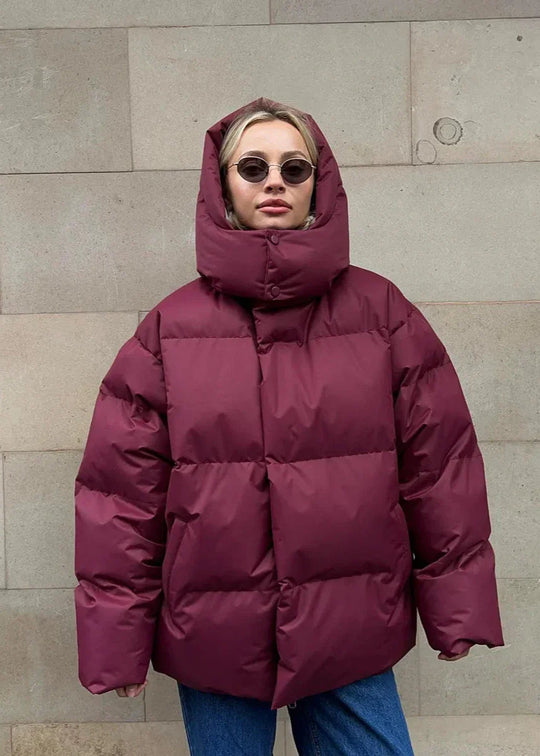 EB | Pufferjacke - Burgunderrot