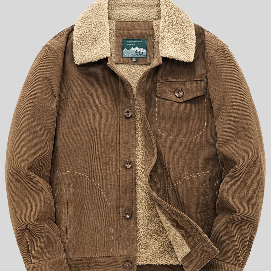 EB | Herren Fleece-Weste mit Knöpfen Warm und Elegant
