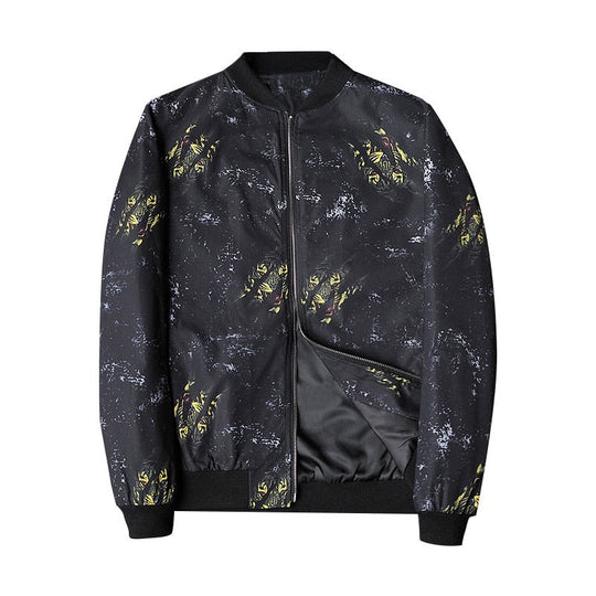 EB | Abstrakt bedruckte Herren Bomberjacke