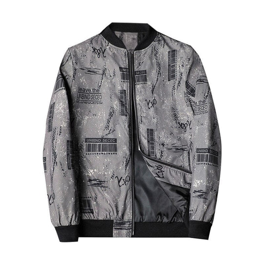 EB | Abstrakt bedruckte Herren Bomberjacke