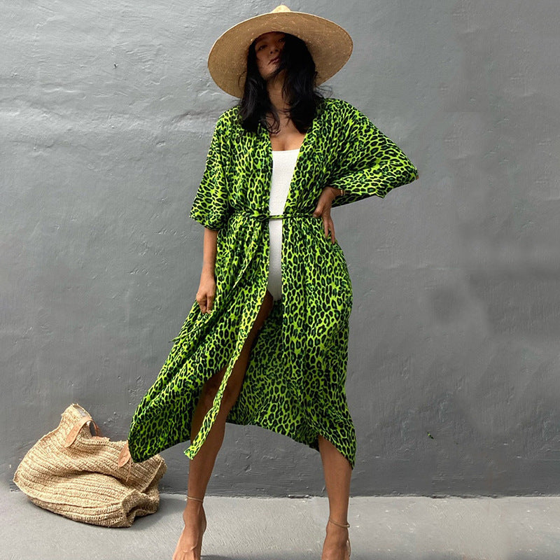 EB | Glamouröse Sonnenschutz Resort Strandkleid Cover Up