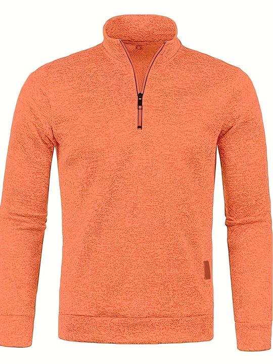 EB | Herrenpullover mit Reißverschluss am Hals für Herbst & Winter
