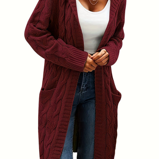 EB | Langstrickjacke mit Kapuze