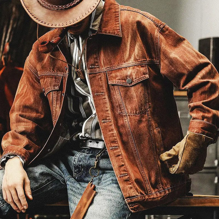 EB | Retro Herrenjacke Westernstil